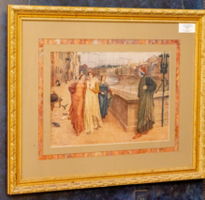 Henry Holiday &quot;Dante and Beatrice&quot; Framed Print